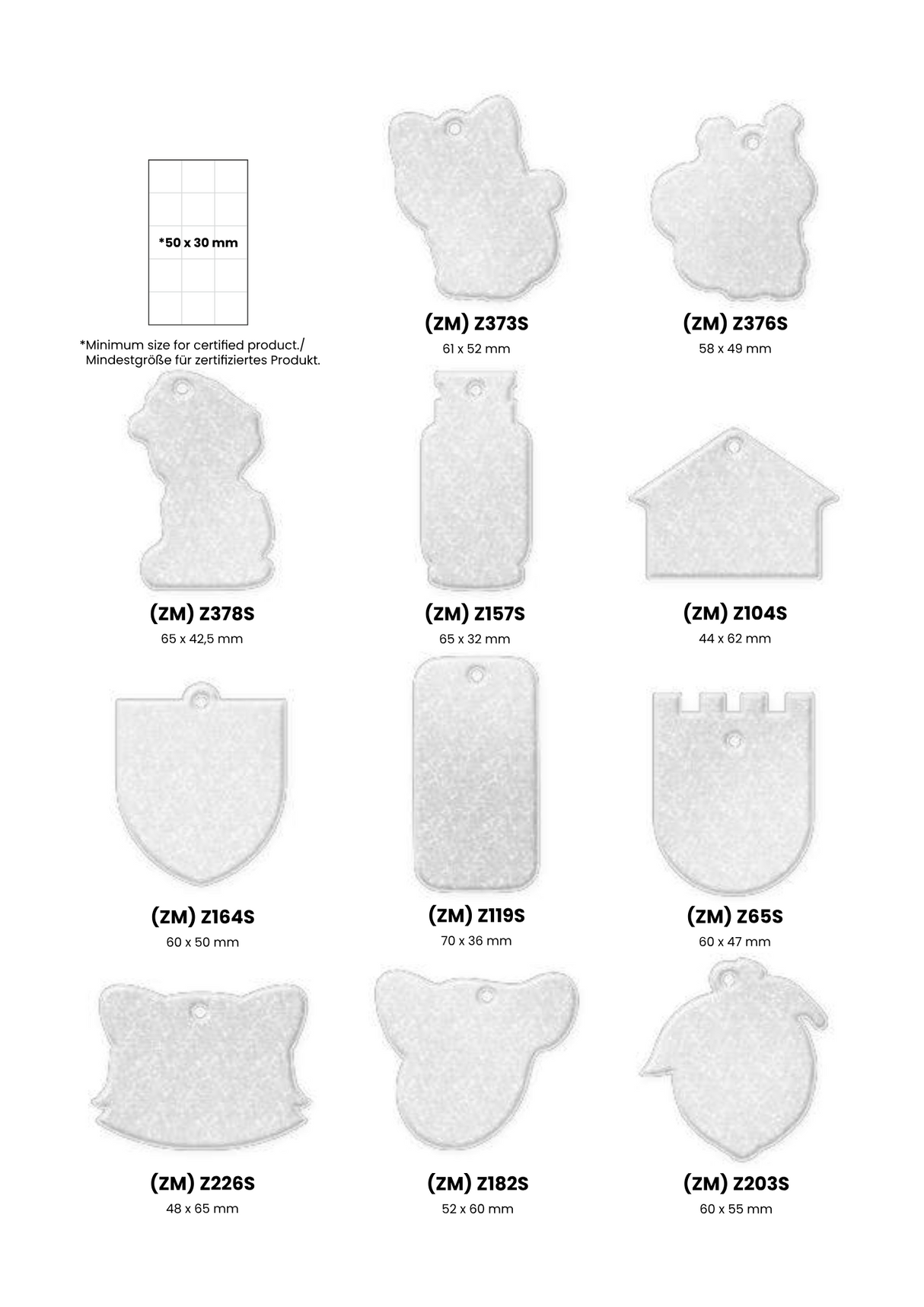 Pehmoheijastin omalla logolla