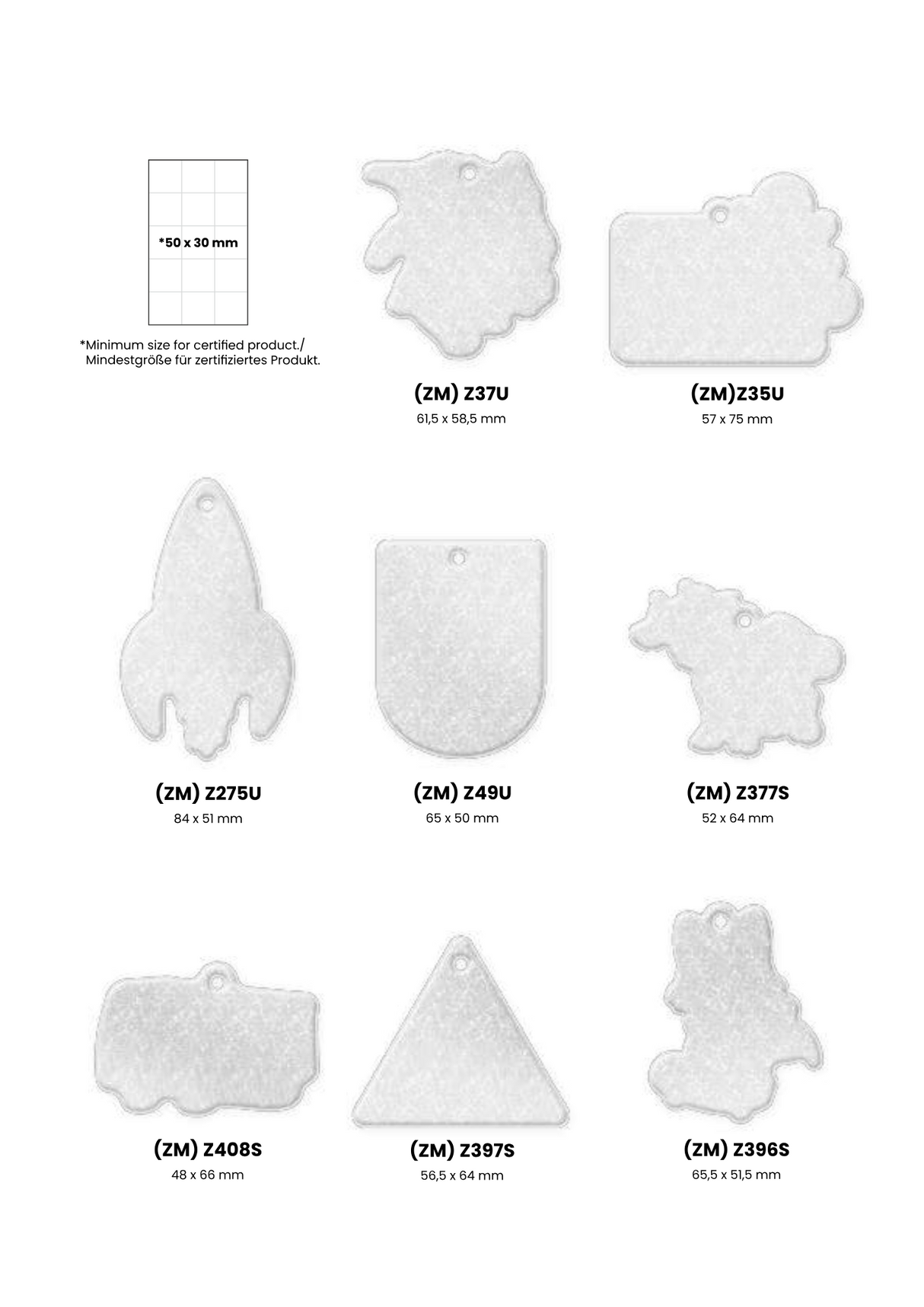 Pehmoheijastin omalla logolla