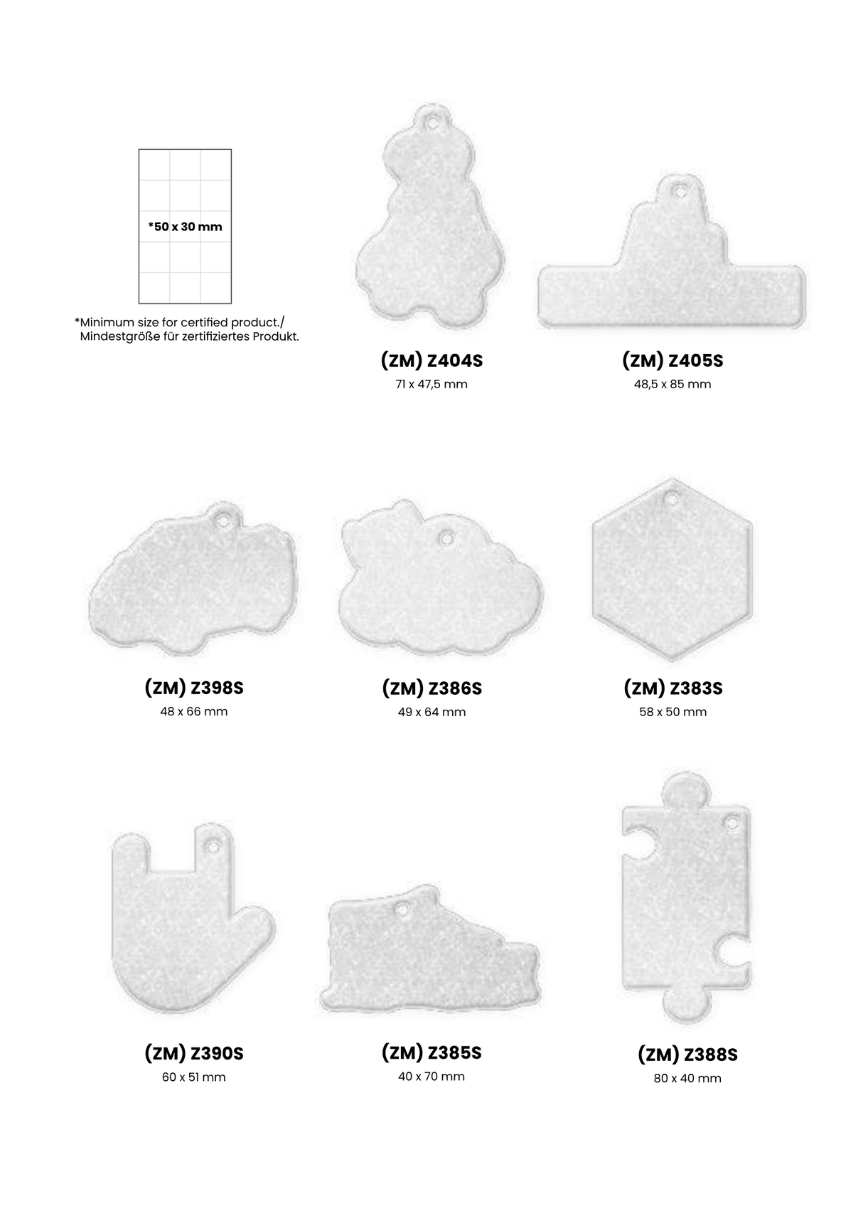 Pehmoheijastin omalla logolla