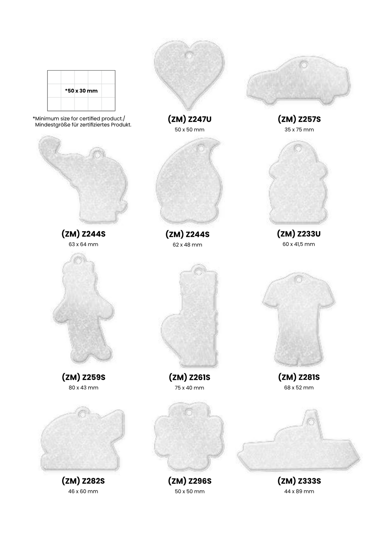 Pehmoheijastin omalla logolla