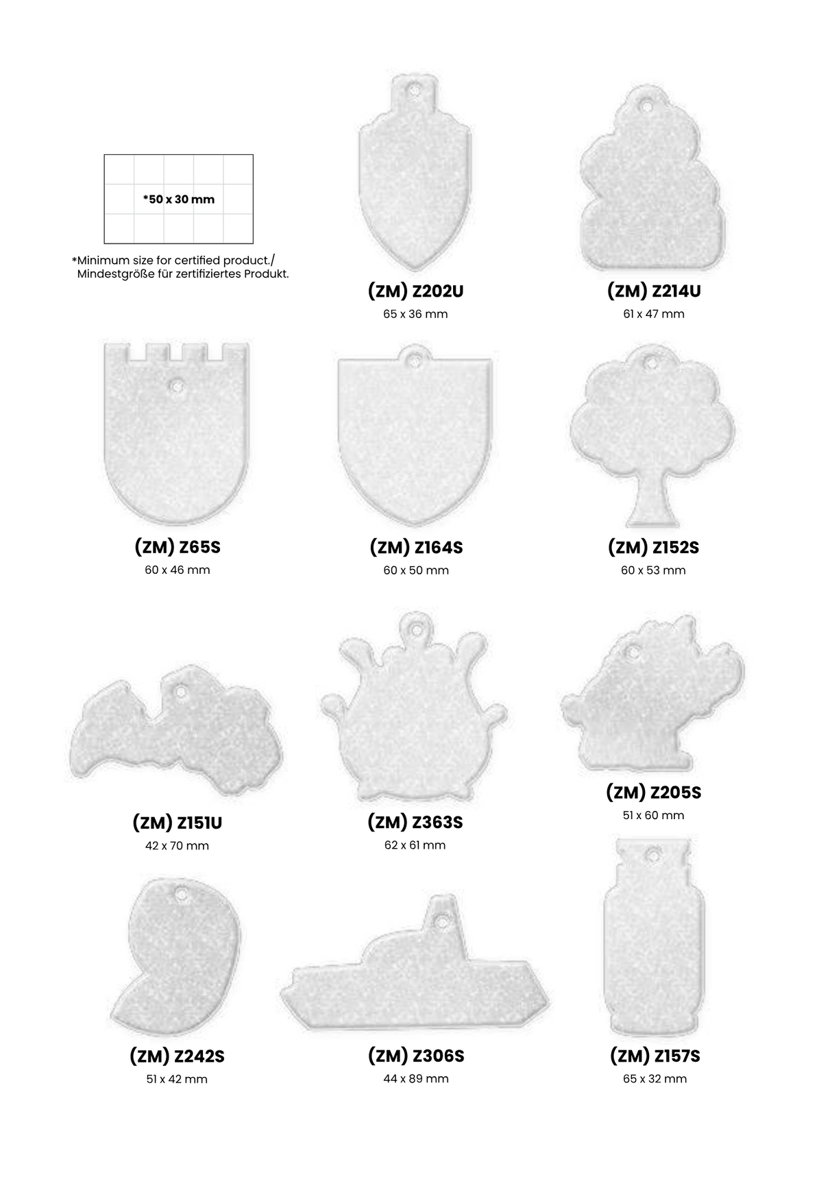 Pehmoheijastin omalla logolla