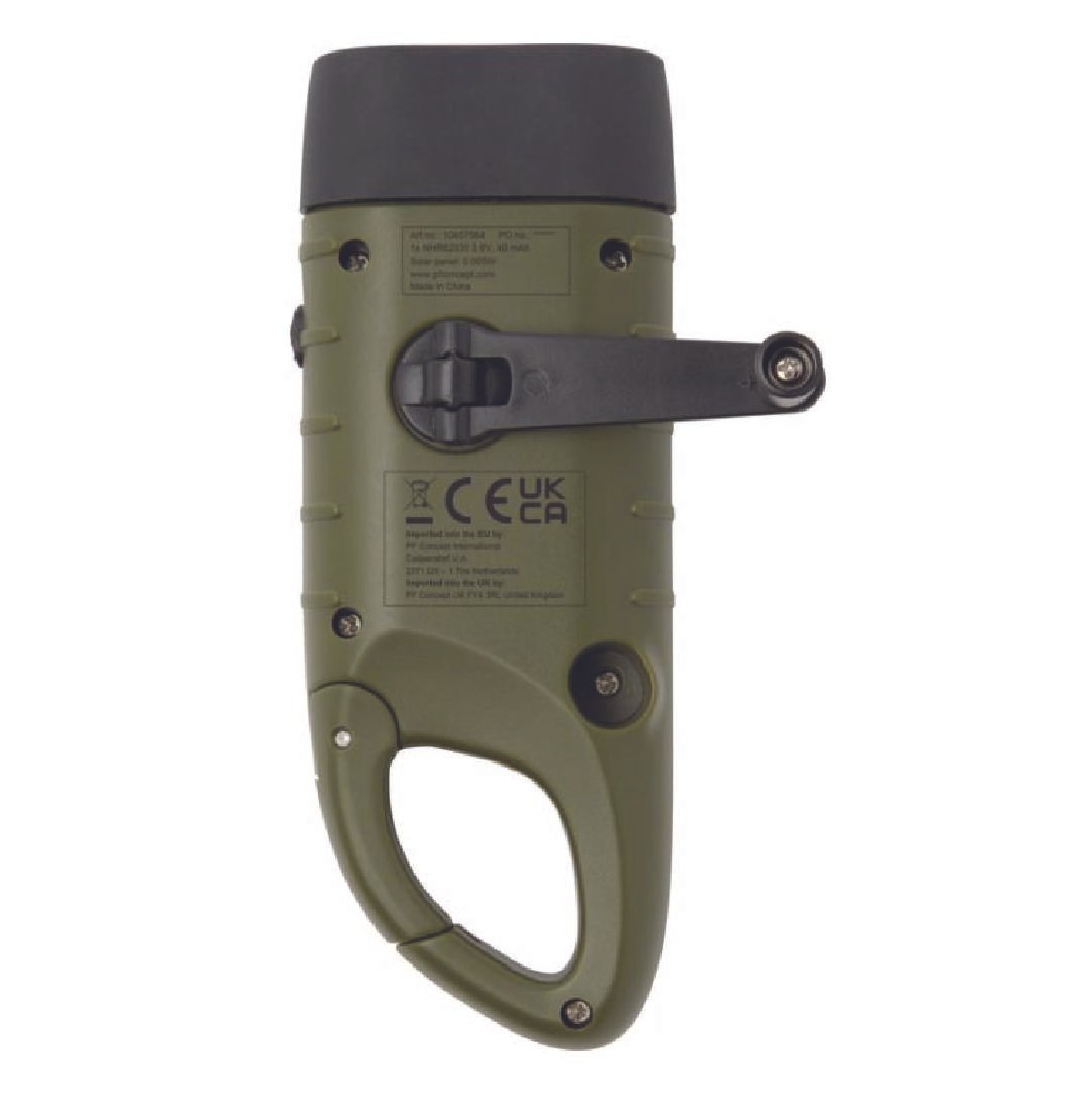 Helios aurinko dynamo taskulamppu