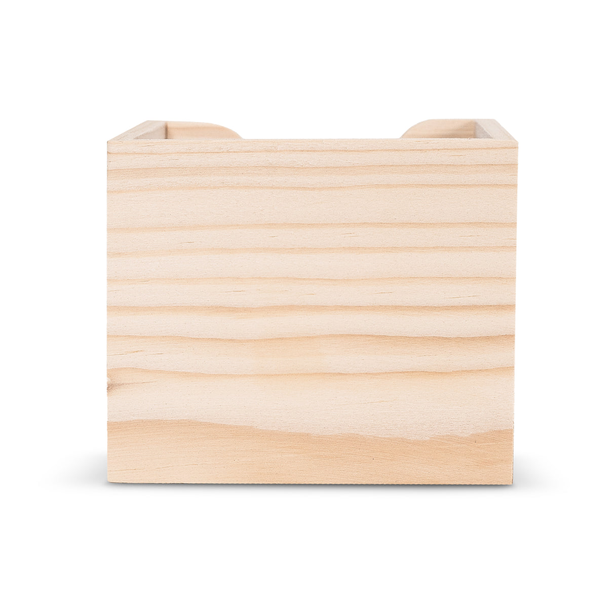 Muistilehtiö 10x10x8.5cm puukuutiorasiassa