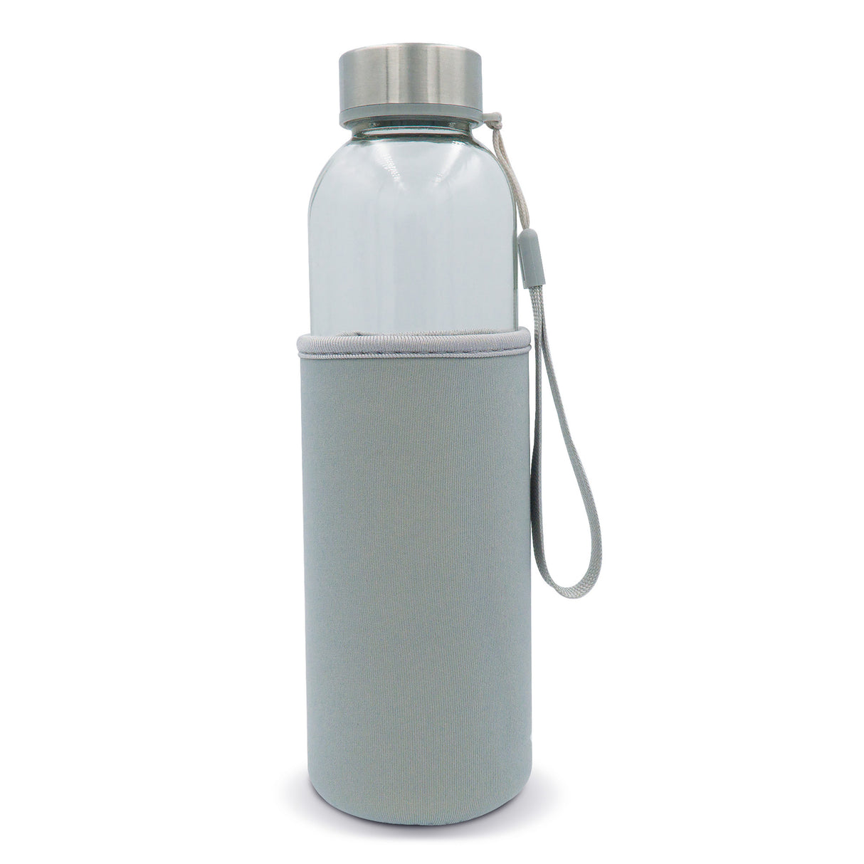 Lasinen vesipullo suojalla 500ml