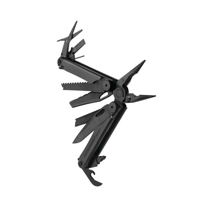 Musta Leatherman Wave+ Molle kotelolla