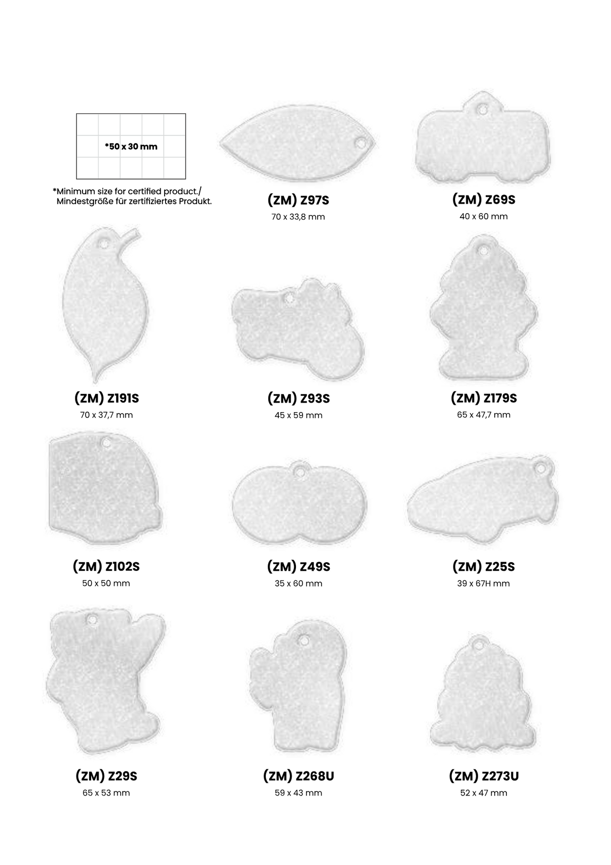 Pehmoheijastin omalla logolla