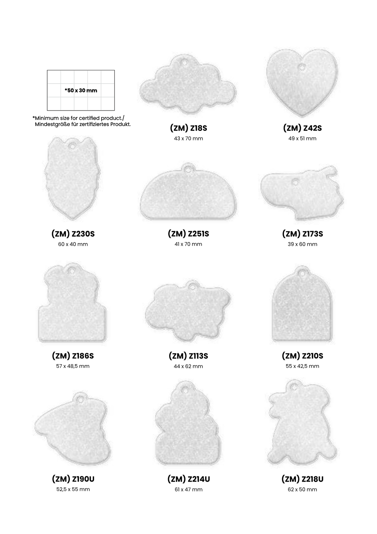 Pehmoheijastin omalla logolla