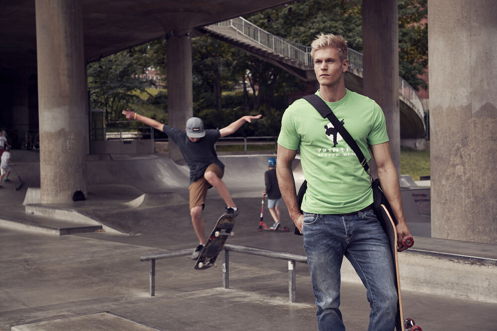 Printer Heavy T-paita Miesten