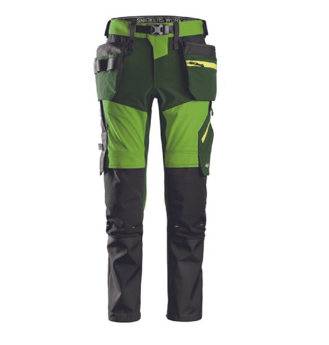 Snickers 6940 SoftShell Stretch -työhousut riipputaskuilla