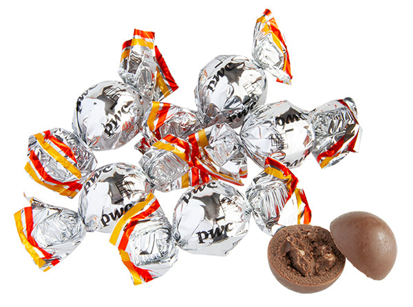 Kääreelliset suklaapallo konvehdit