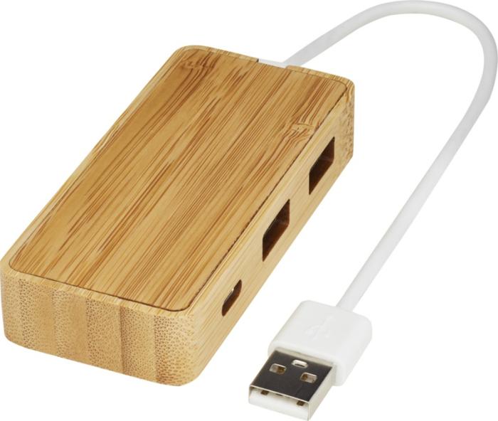 USB-hubi bambusta
