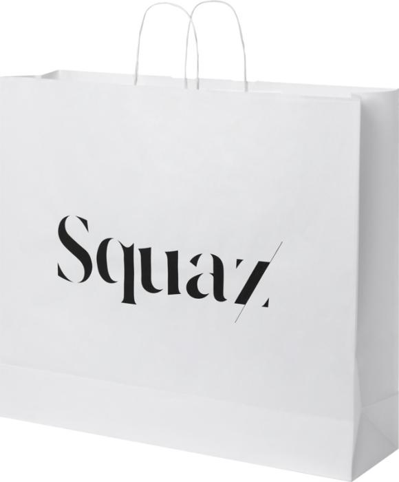 Voimapaperikassi 90-100 g/m2 litteillä kahvoilla