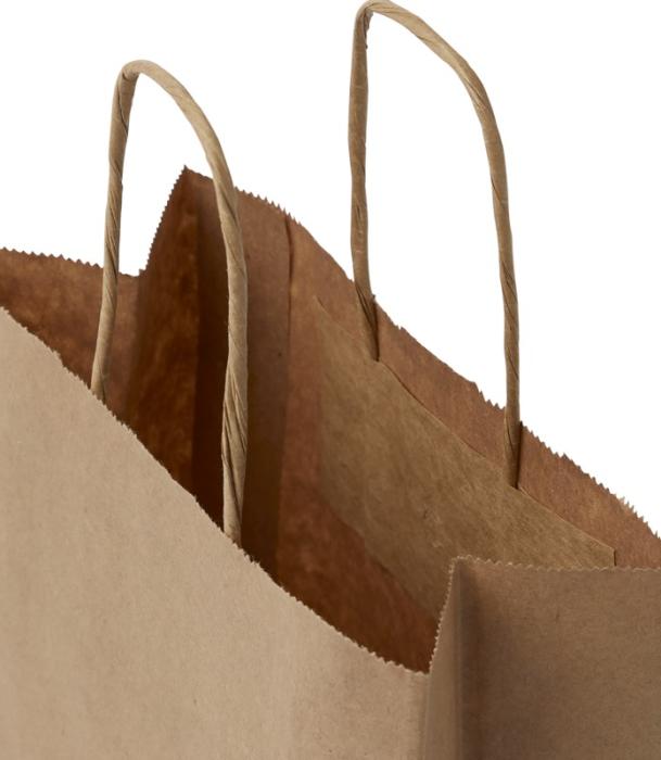 Voimapaperikassi 80 g/m2 kierrekahvoilla