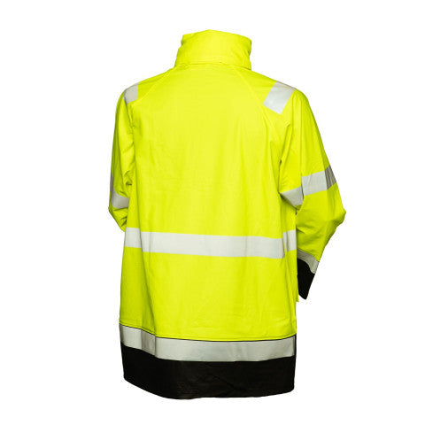 Priha Huomiovärinen sadetakki kelta/musta