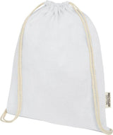 Oregon GRS-sertifioitu kierrätyspuuvilla narureppu 140 g/m² – logolla